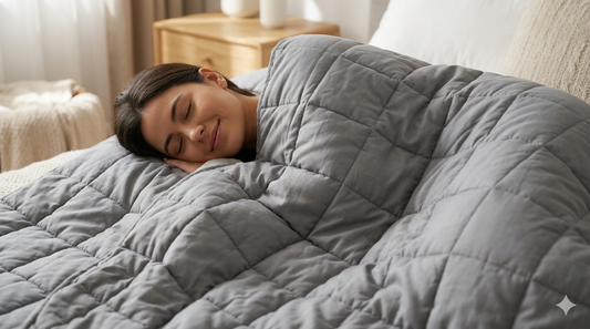couverture lestée posée sur un lit: bienfaits et précautions d'usage