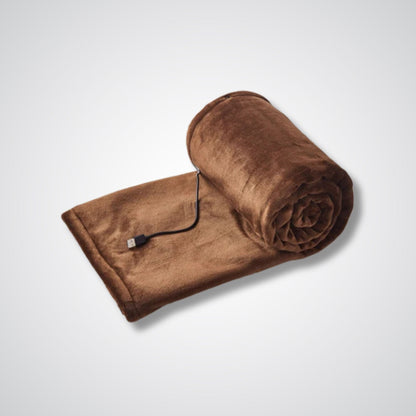 Couverture chauffante électrique <br> HeatFlex BodyEase™ Marron / 160x80cm