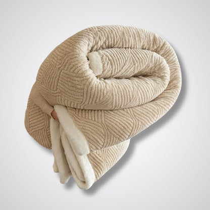 Couverture en laine Auréa Comfort™ – Élégance & chaleur naturelle Beige / 150x200cm Ensemble de 3 pièces