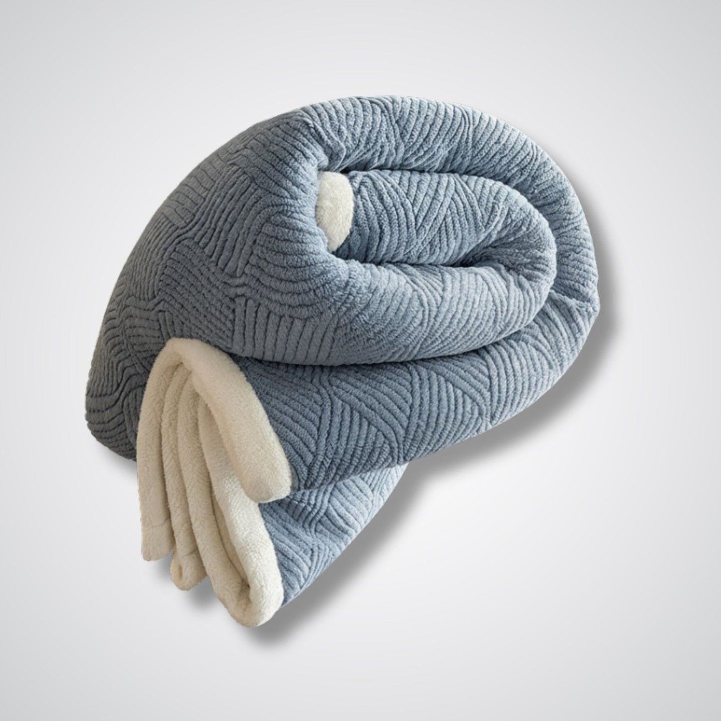 Couverture en laine Auréa Comfort™ – Élégance & chaleur naturelle Bleu / 150x200cm Ensemble de 3 pièces
