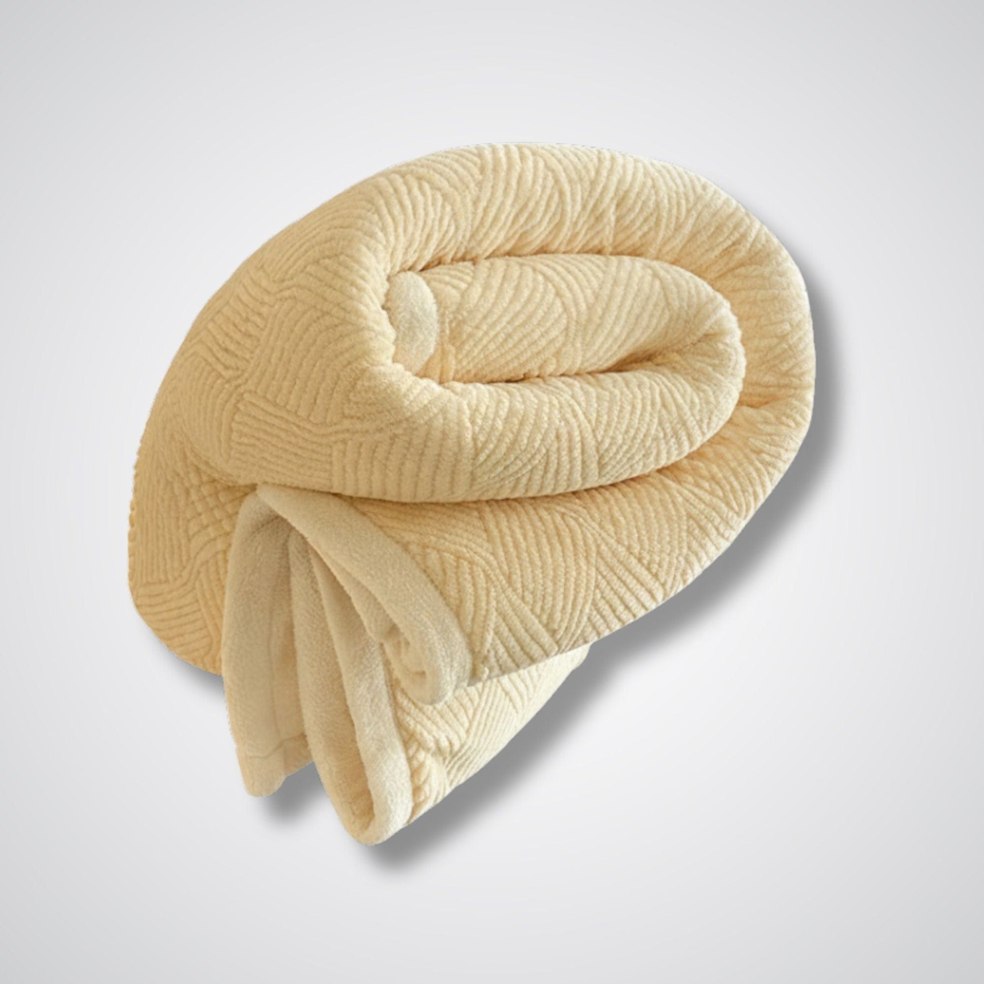 Couverture en laine Auréa Comfort™ – Élégance & chaleur naturelle Jaune / 200x230cm 1 Couverture