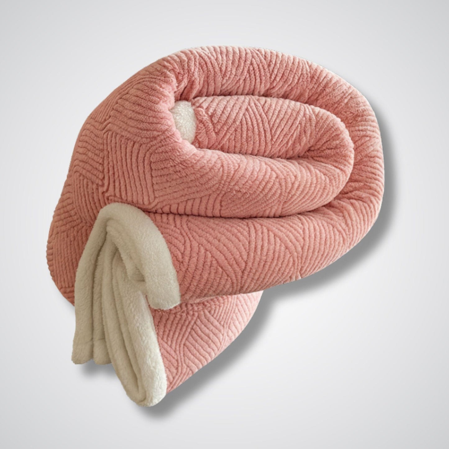Couverture en laine Auréa Comfort™ – Élégance & chaleur naturelle Rose / 150x200cm Ensemble de 3 pièces