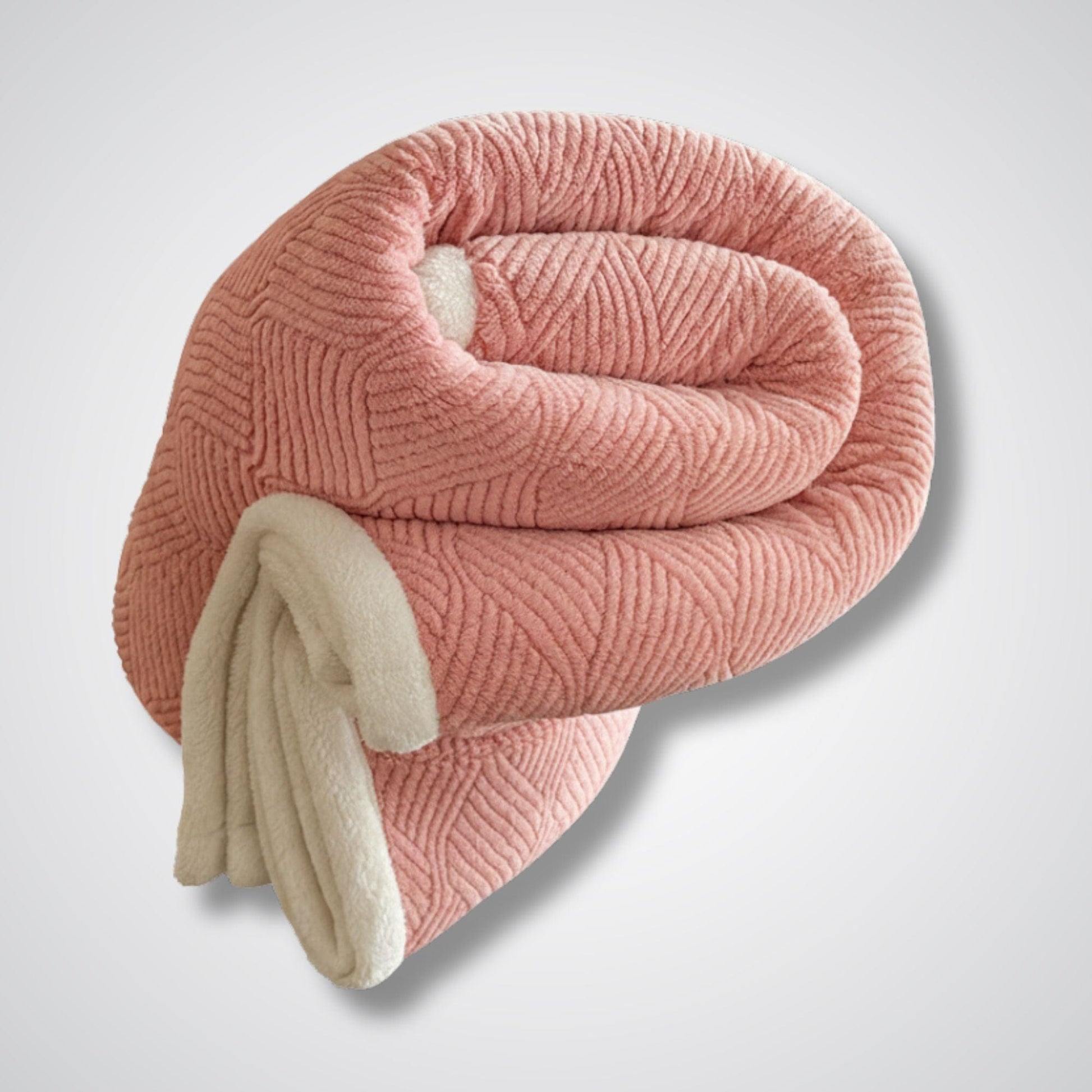 Couverture en laine Auréa Comfort™ – Élégance & chaleur naturelle Rose / 150x200cm Ensemble de 3 pièces