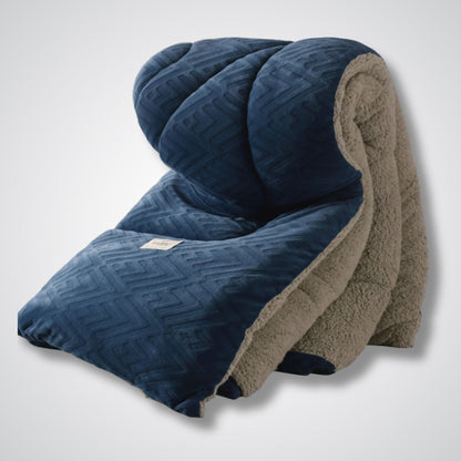 Couverture lestée - ThermoLamb™ Bleu / Gris / 150x200 cm 2.5kg