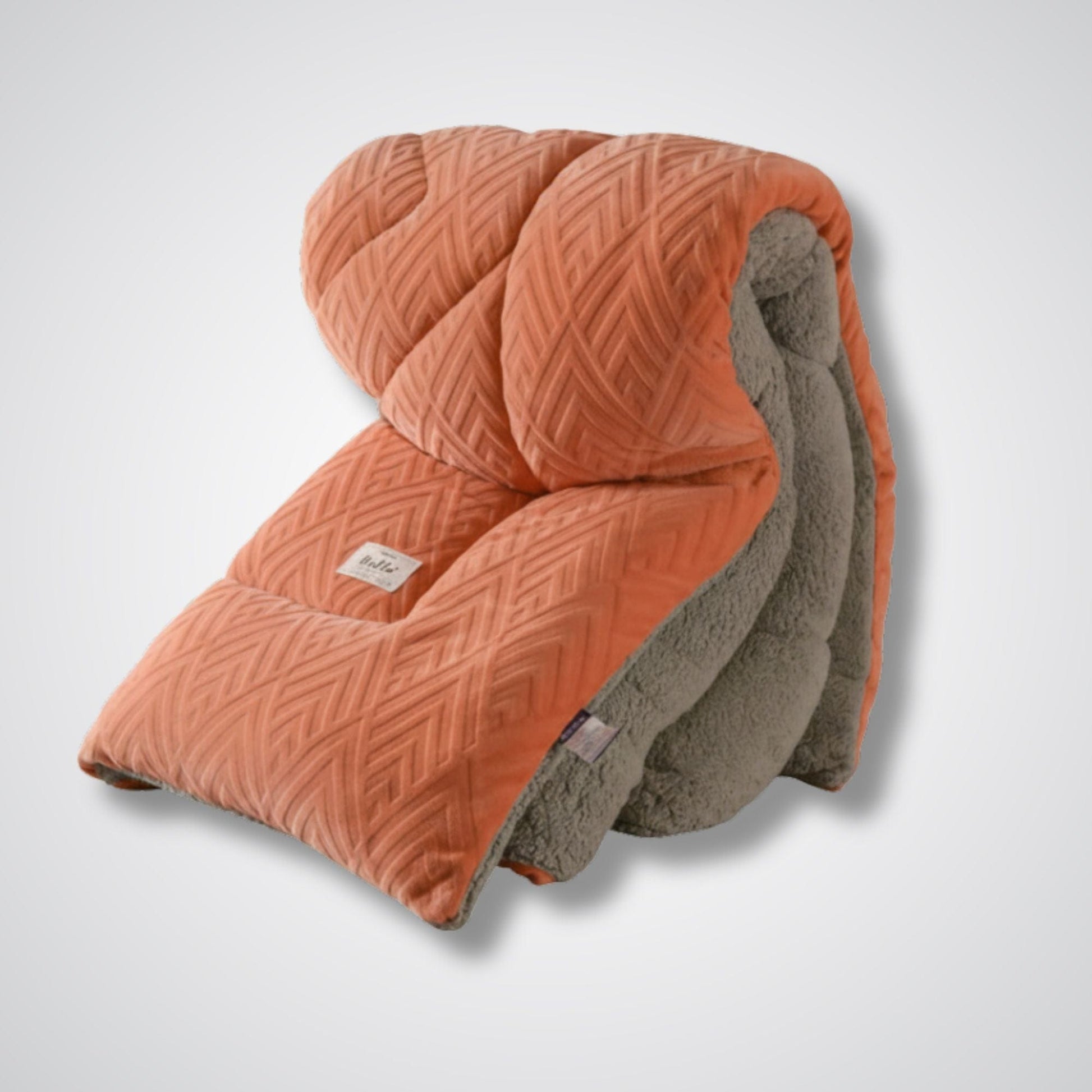 Couverture lestée - ThermoLamb™ Orange / Gris / 200x230 cm 4.5kg