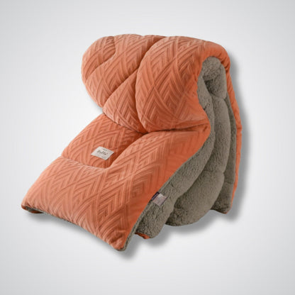 Couverture lestée - ThermoLamb™ Orange / Gris / 200x230 cm 4.5kg