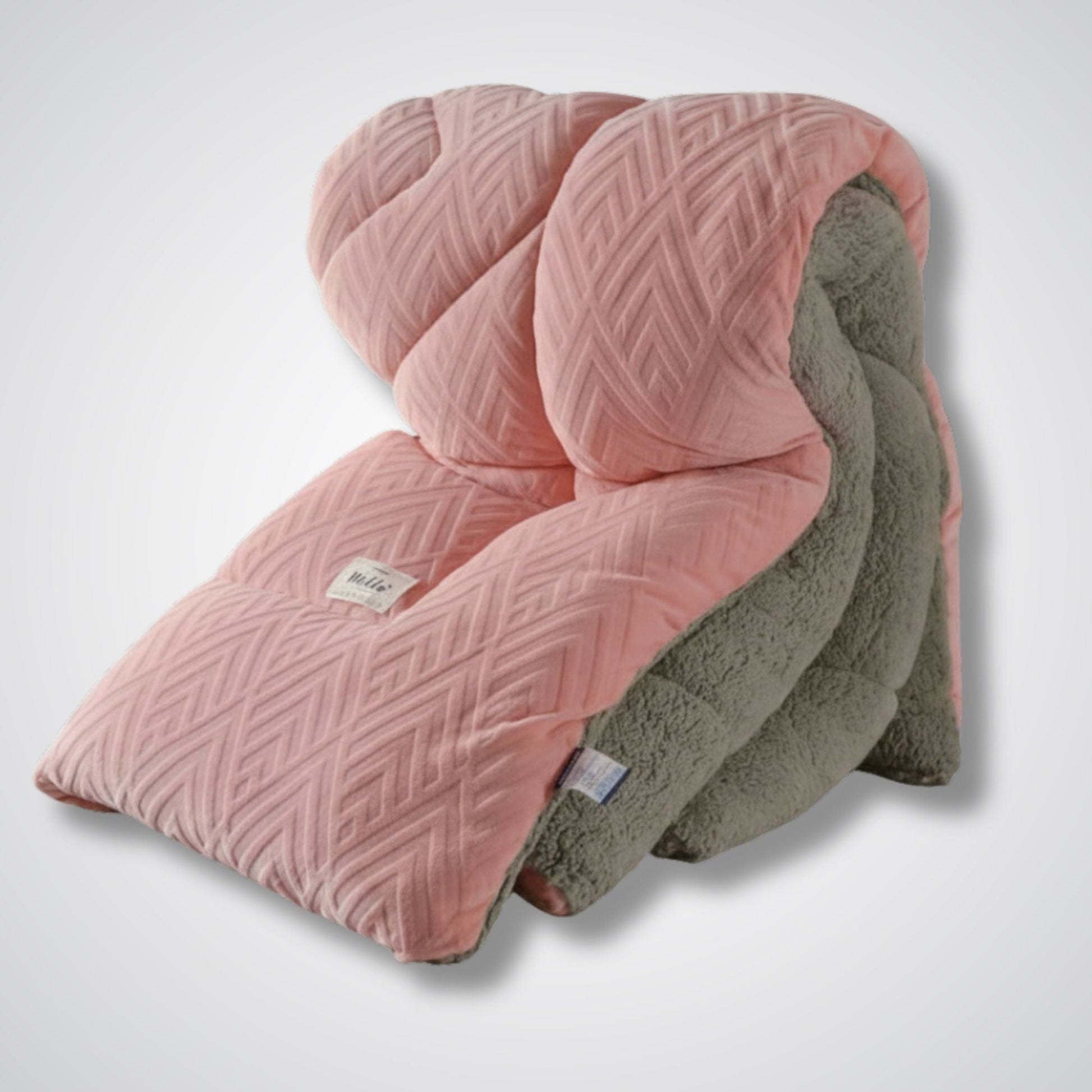 Couverture lestée - ThermoLamb™ Rose / Gris / 150x200 cm 2.5kg