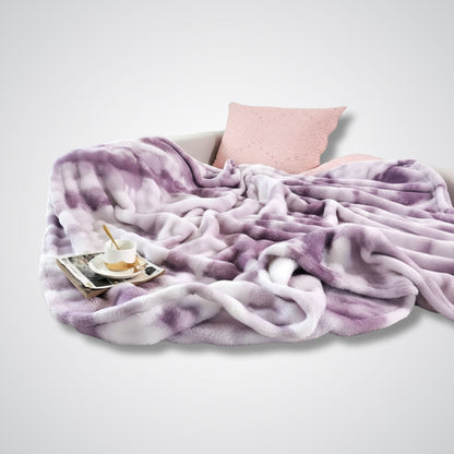 Couverture polaire - Modèle BubbleTherm™ Violet / 180x200 cm