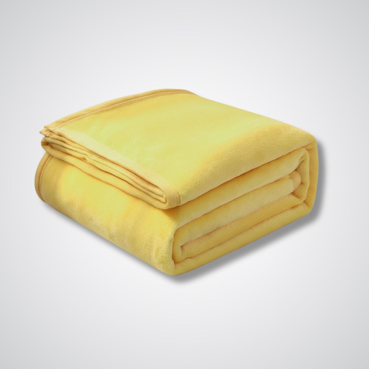 Couverture polaire - Modèle CozyMerge™ Jaune / 120x200 cm