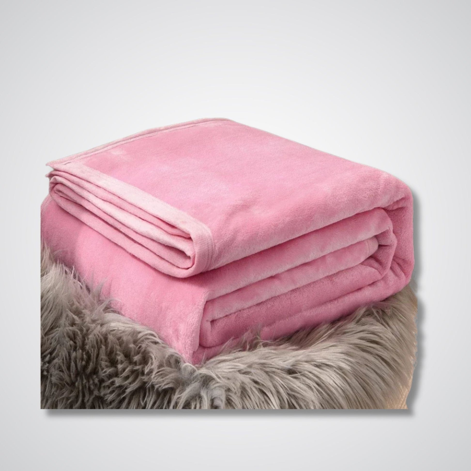 Couverture polaire - Modèle CozyMerge™ Rose clair 2 / 120x200 cm