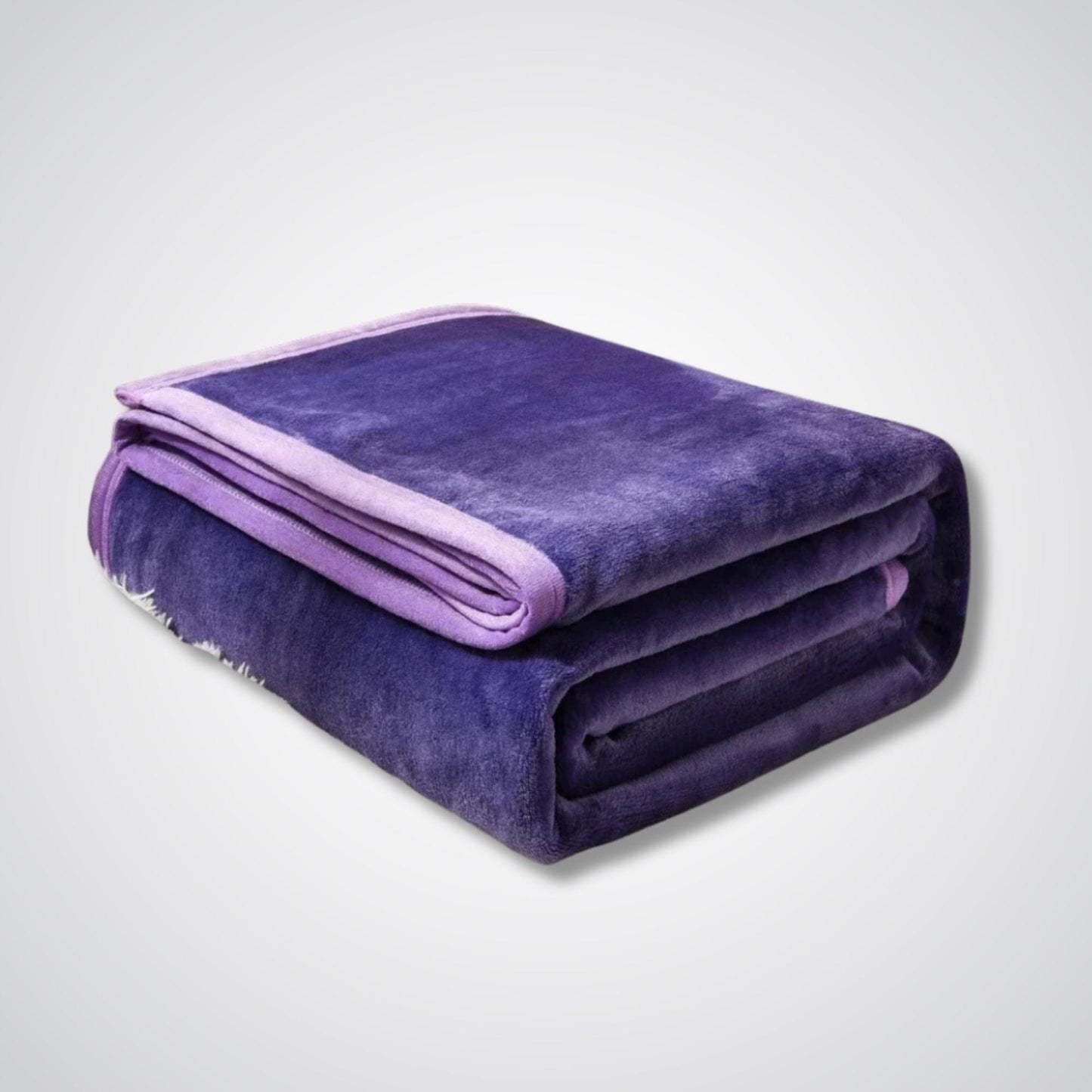 Couverture polaire - Modèle CozyMerge™ Violet foncé / 120x200 cm