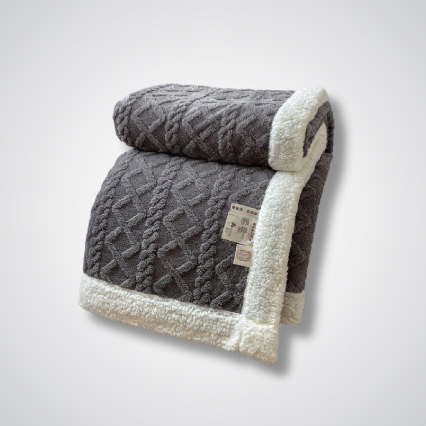 Couverture polaire - Modèle LambFrost™ Gris / 100x150 cm