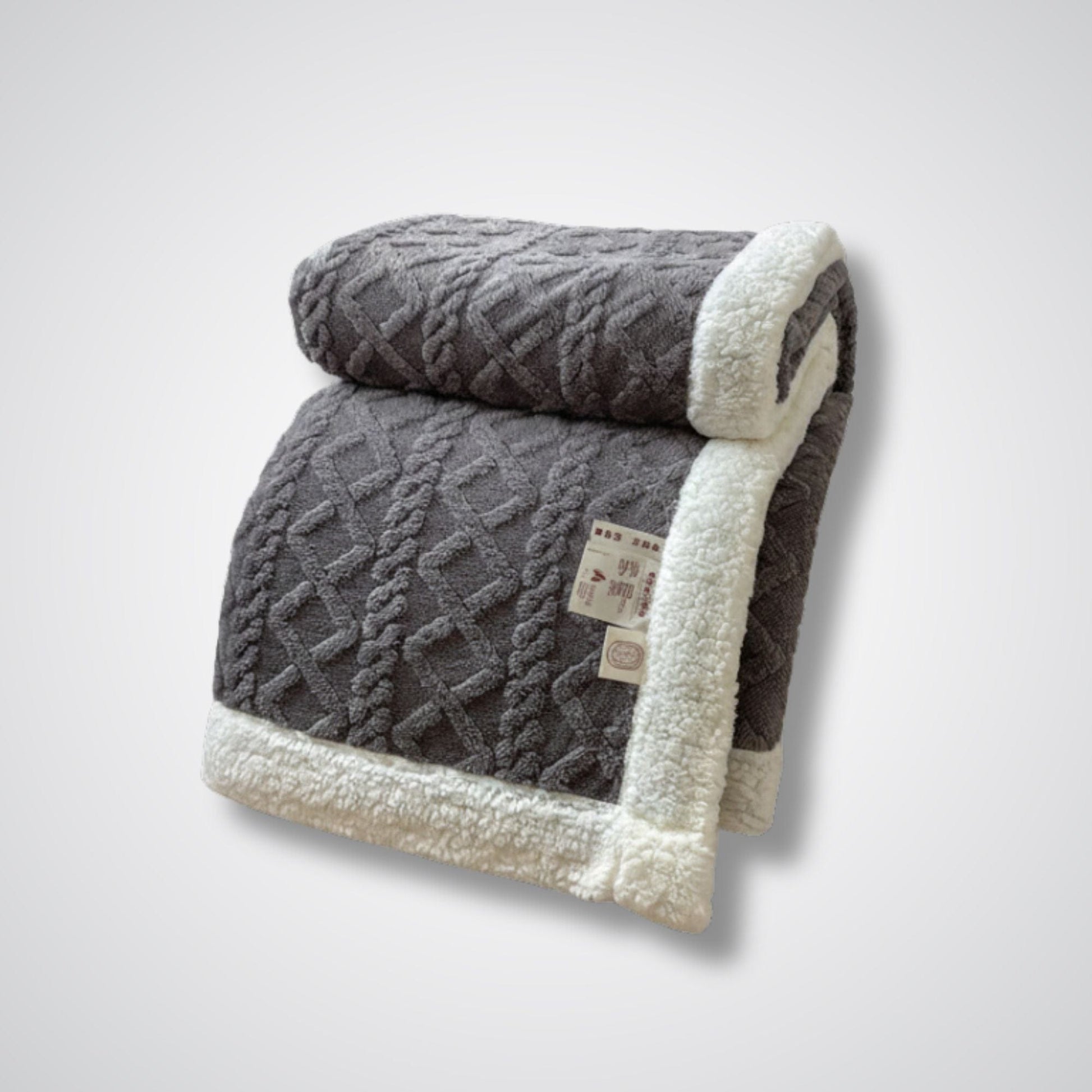 Couverture polaire - Modèle LambFrost™ Gris / 100x150 cm