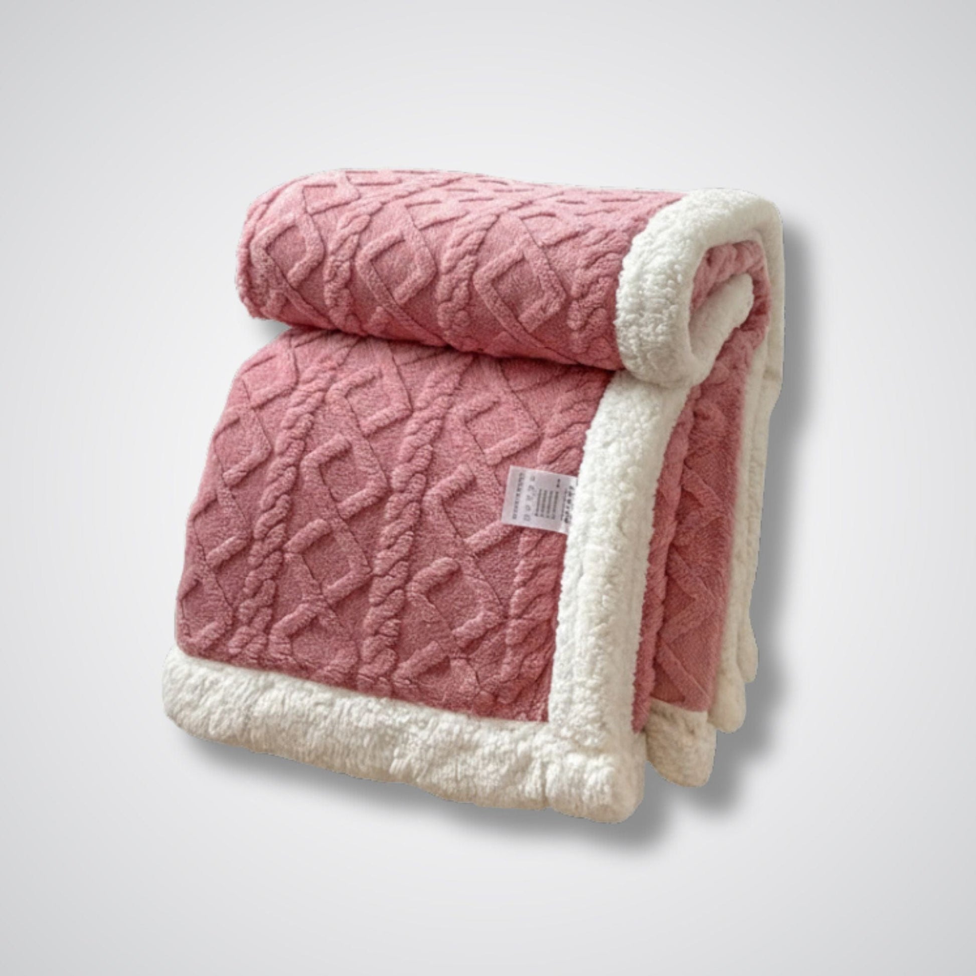 Couverture polaire - Modèle LambFrost™ Rose / 100x150 cm