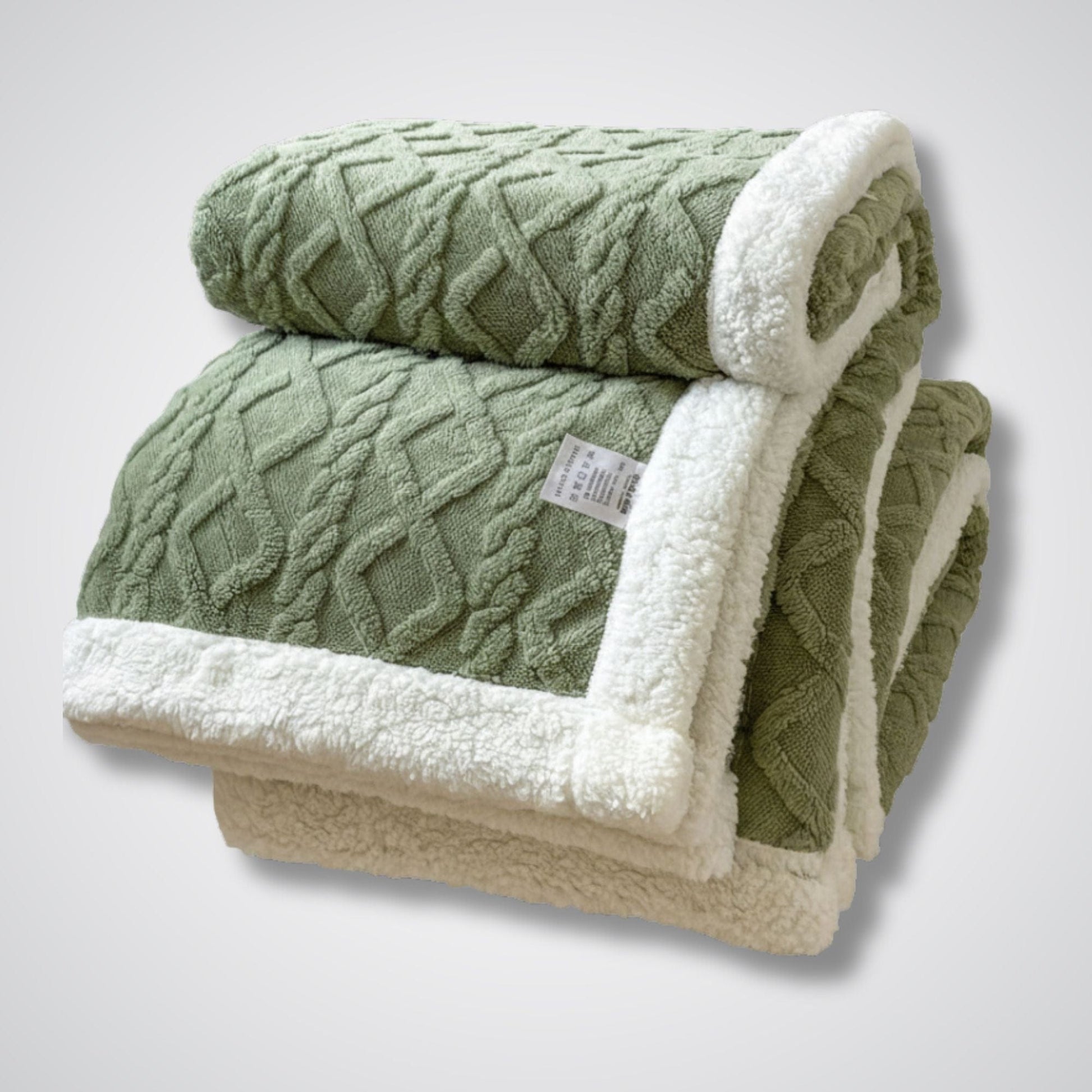 Couverture polaire - Modèle LambFrost™ Vert / 100x150 cm