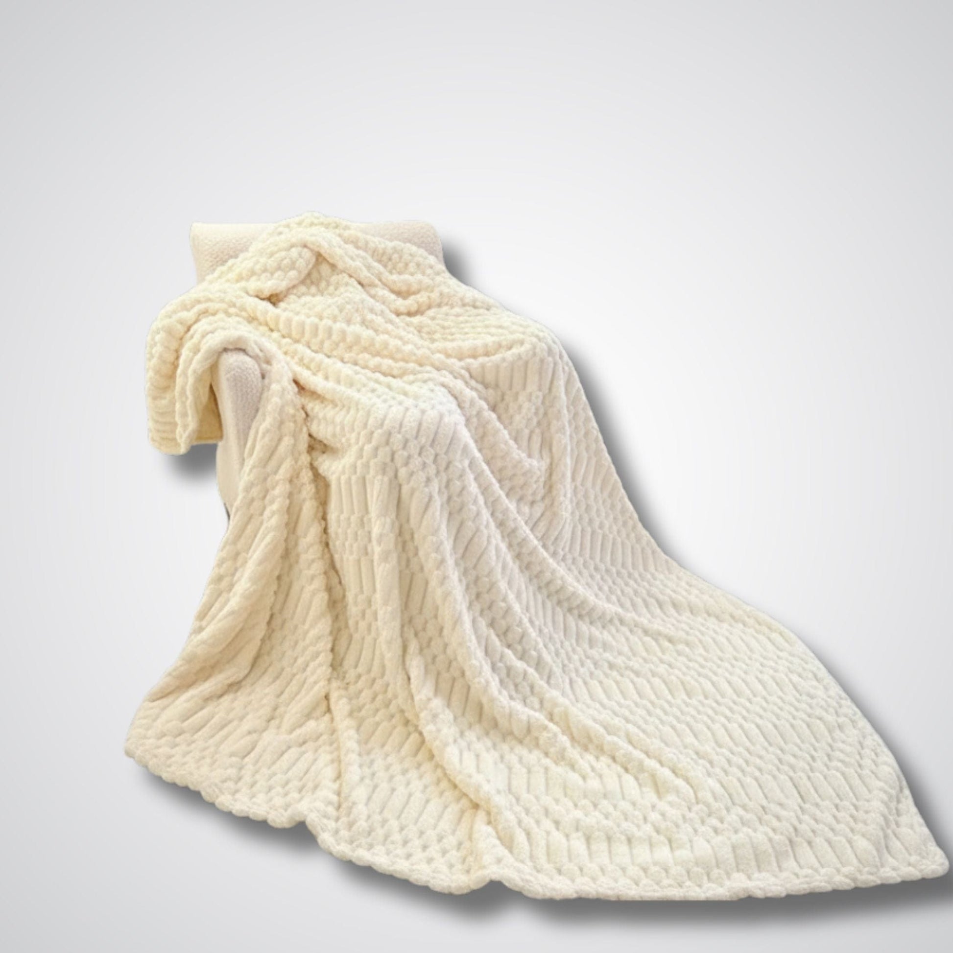Couverture polaire - Modèle SoftHorizon™ Blanc / 100x150 cm