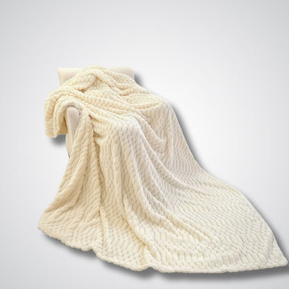 Couverture polaire - Modèle SoftHorizon™ Blanc / 100x150 cm