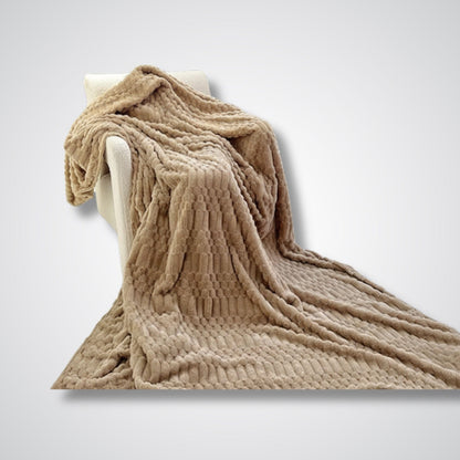 Couverture polaire - Modèle SoftHorizon™ Camel / 100x150 cm