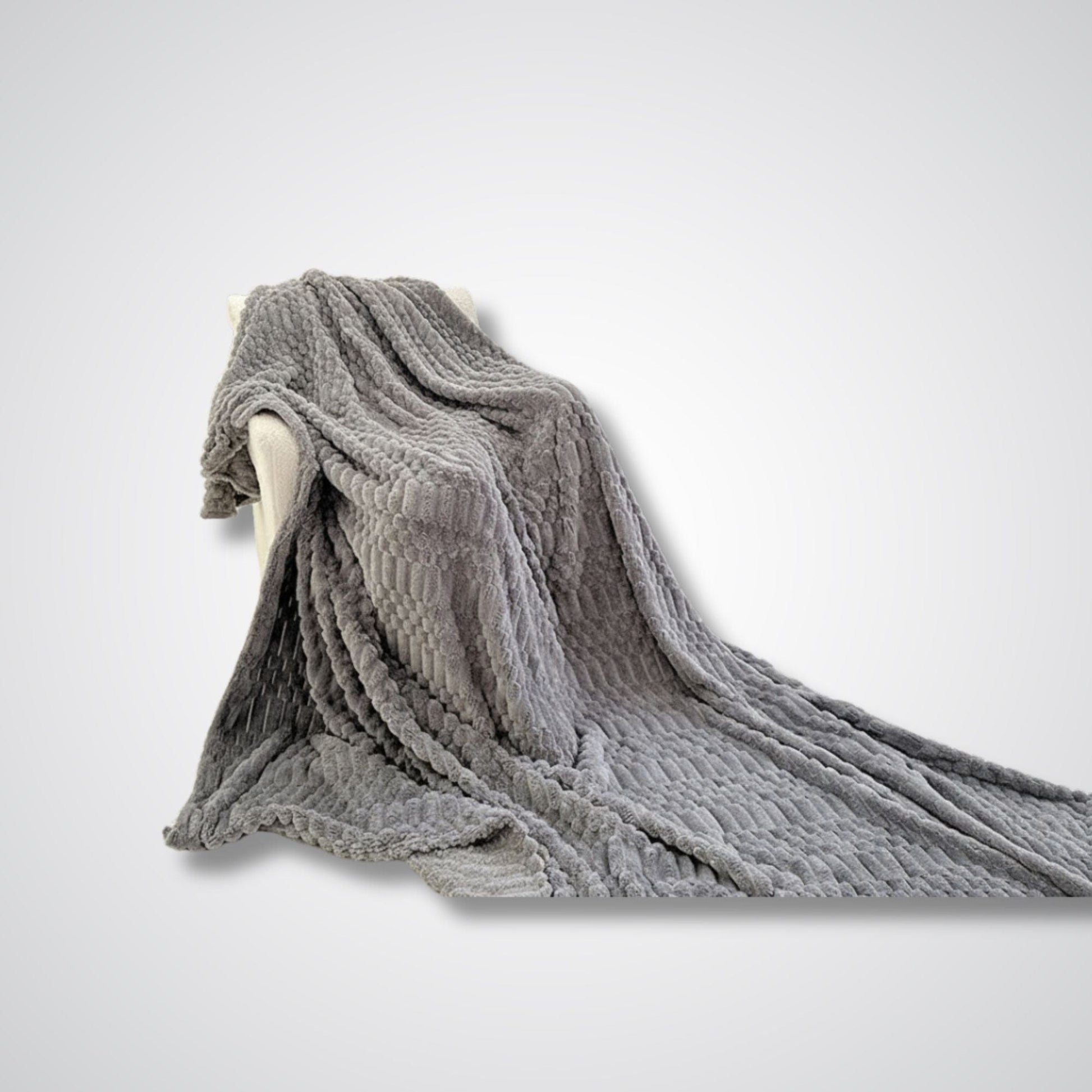Couverture polaire - Modèle SoftHorizon™ Gris Foncé / 100x150 cm