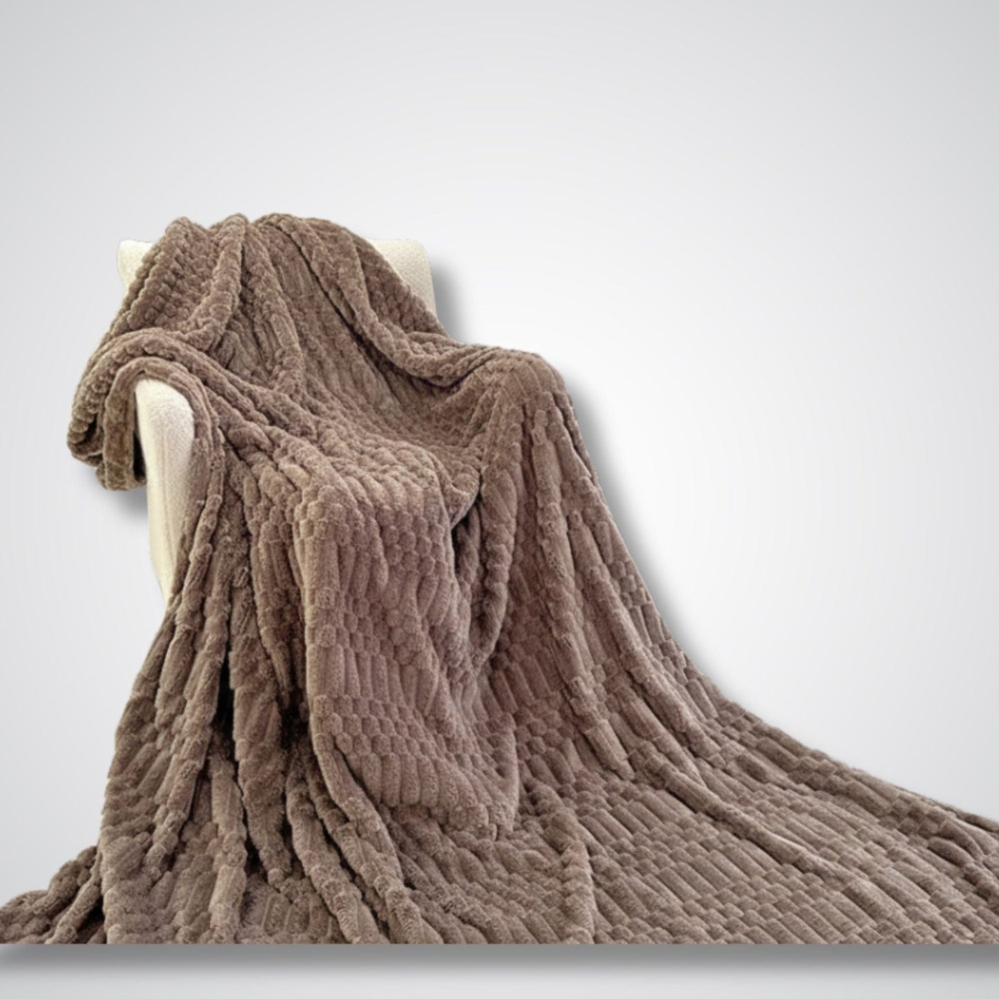 Couverture polaire - Modèle SoftHorizon™ Marron / 100x150 cm