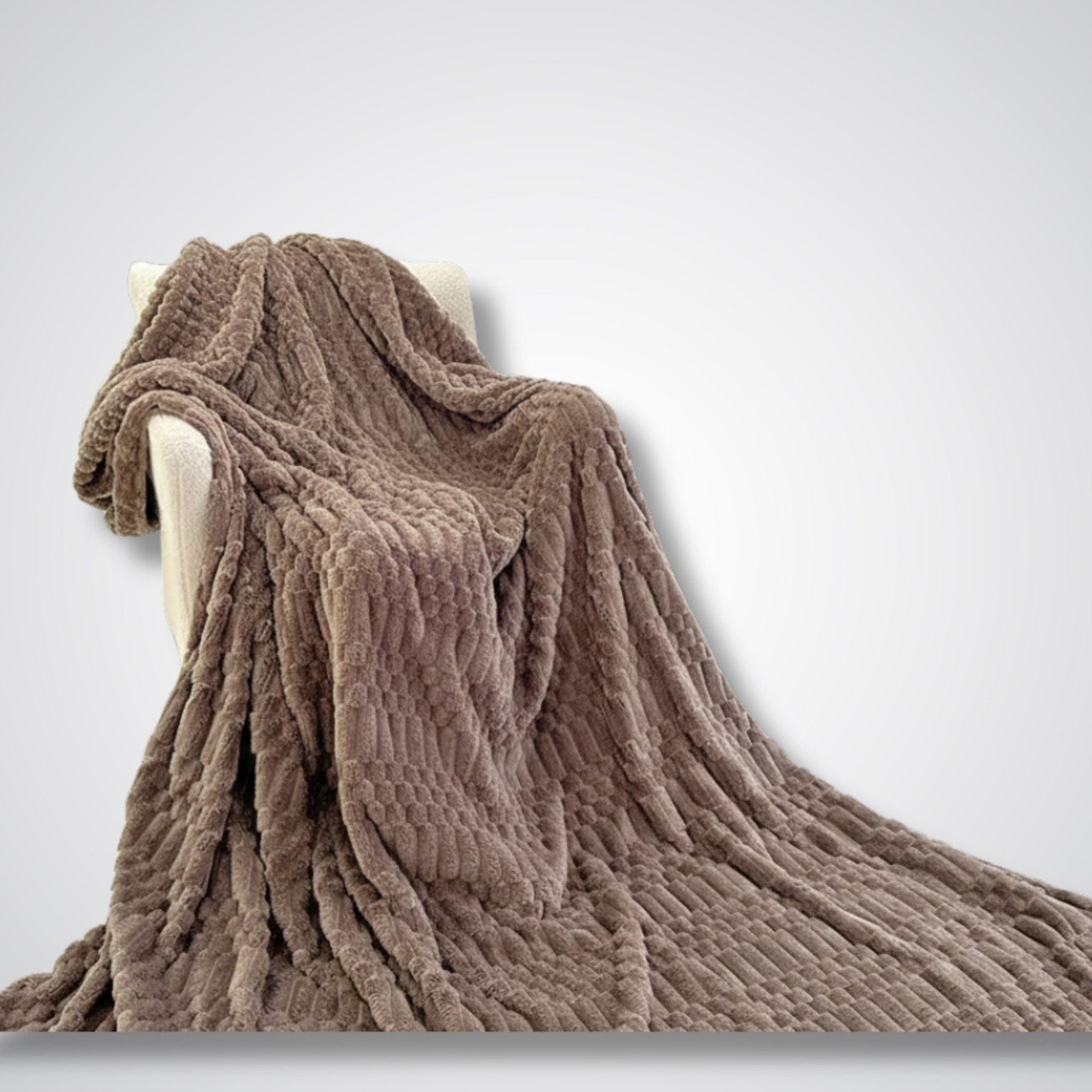 Couverture polaire - Modèle SoftHorizon™ Marron / 100x150 cm