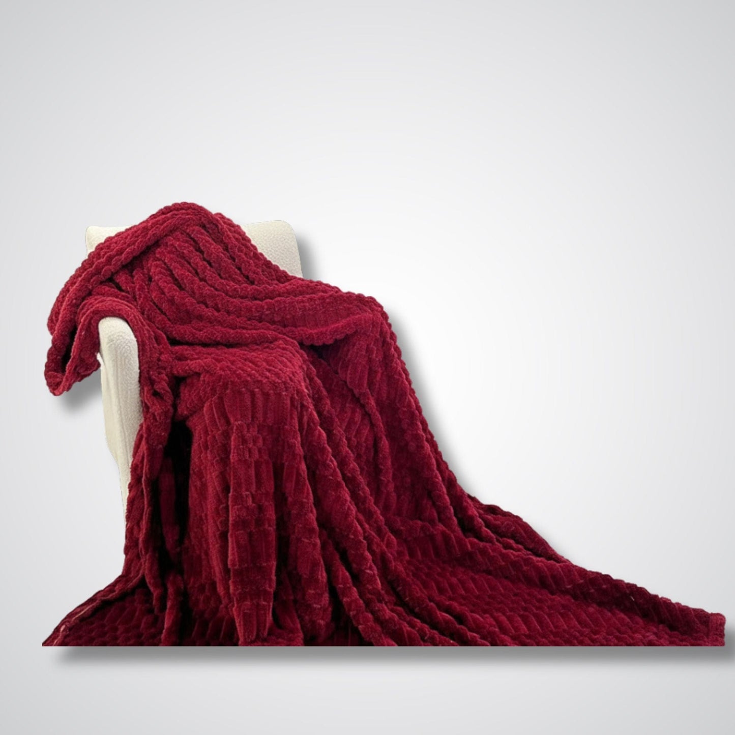 Couverture polaire - Modèle SoftHorizon™ Rouge / 100x150 cm