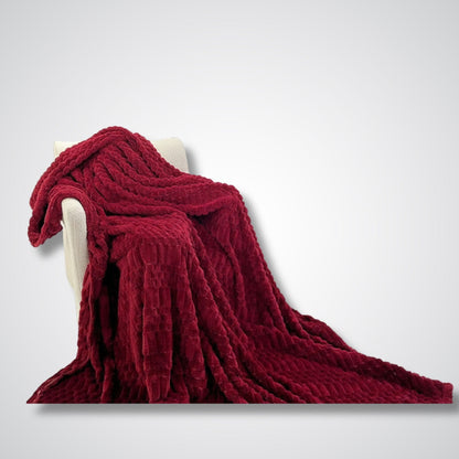 Couverture polaire - Modèle SoftHorizon™ Rouge / 100x150 cm