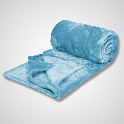 Couverture polaire - Modèle VelvetShield™ Bleu clair / 120x200 cm
