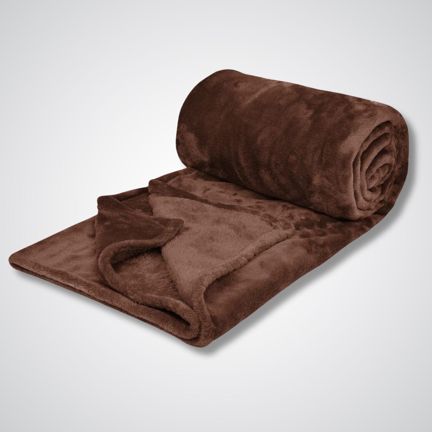 Couverture polaire - Modèle VelvetShield™ Marron / 120x200 cm