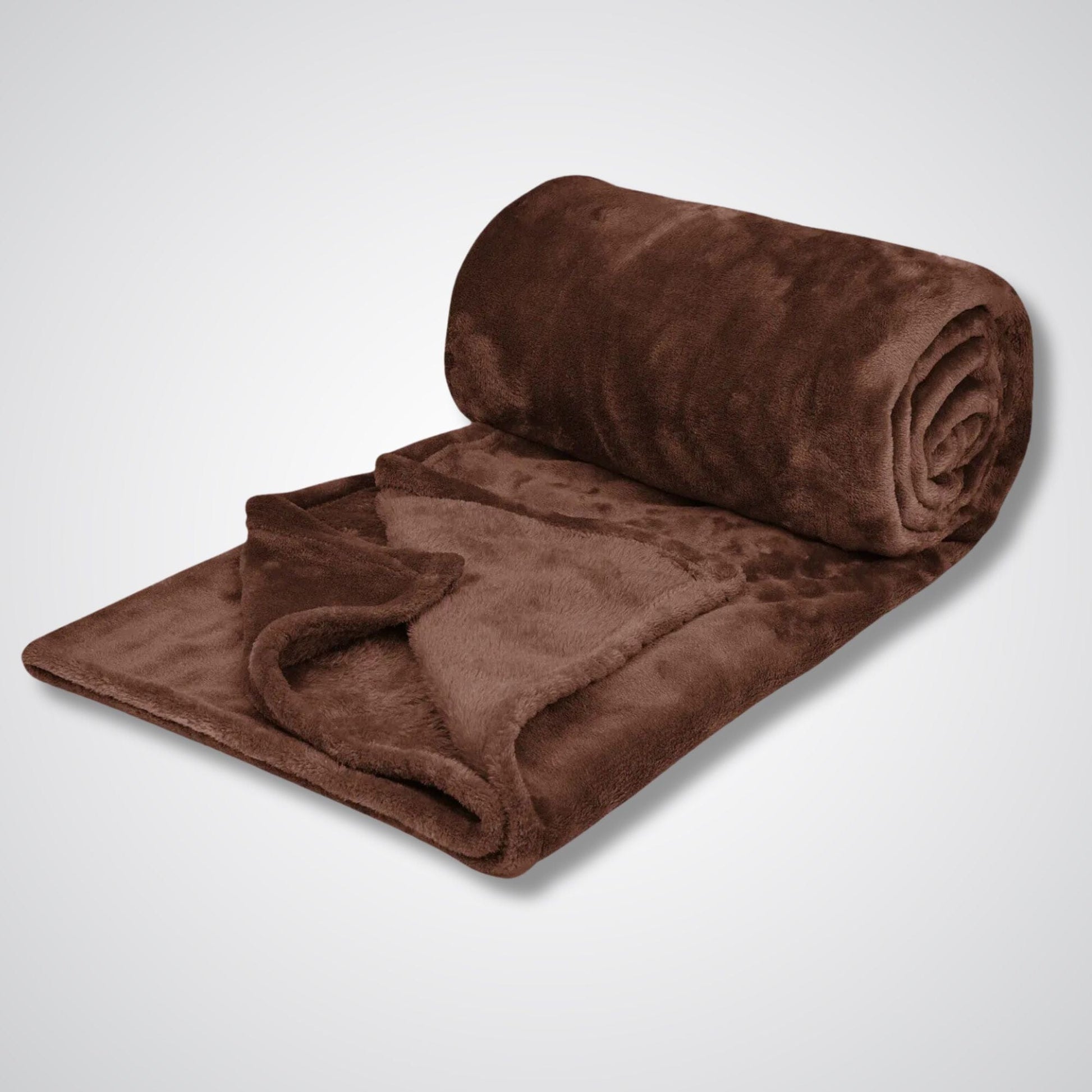 Couverture polaire - Modèle VelvetShield™ Marron / 120x200 cm