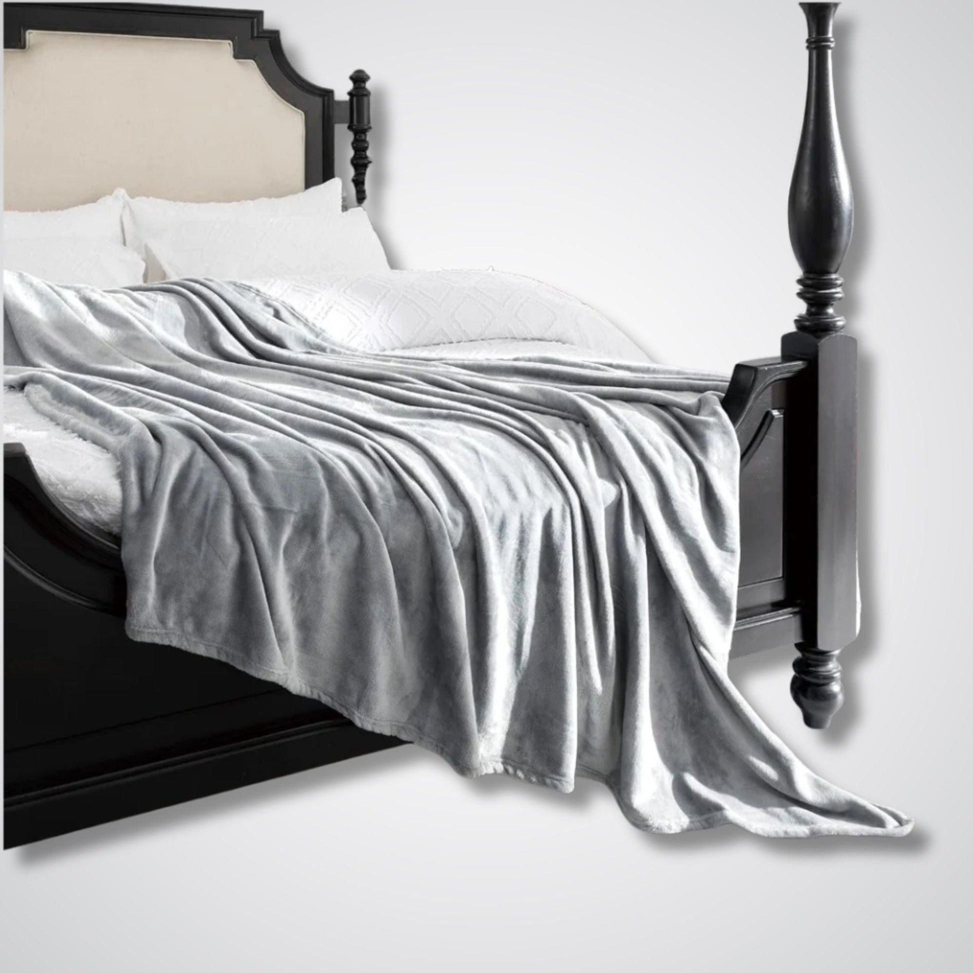 Couverture polaire Modèle WarmDusk™ Gris / 150x200 cm