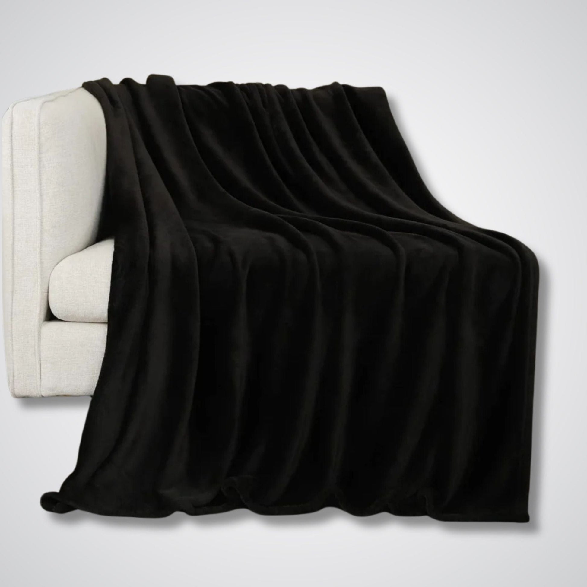 Couverture polaire Modèle WarmDusk™ Noir / 100x150 cm