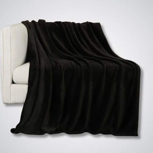 Couverture polaire Modèle WarmDusk™ Noir / 100x150 cm